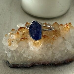 Tanzanite sterling silver ring